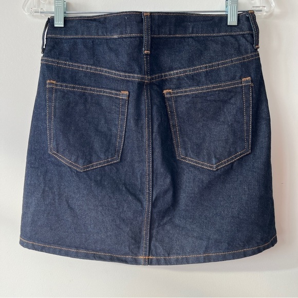 Everlane Dark Denim Mini Skirt Size 25 - Picture 4 of 7
